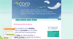 Desktop Screenshot of care-academy.co.uk