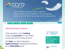 Tablet Screenshot of care-academy.co.uk